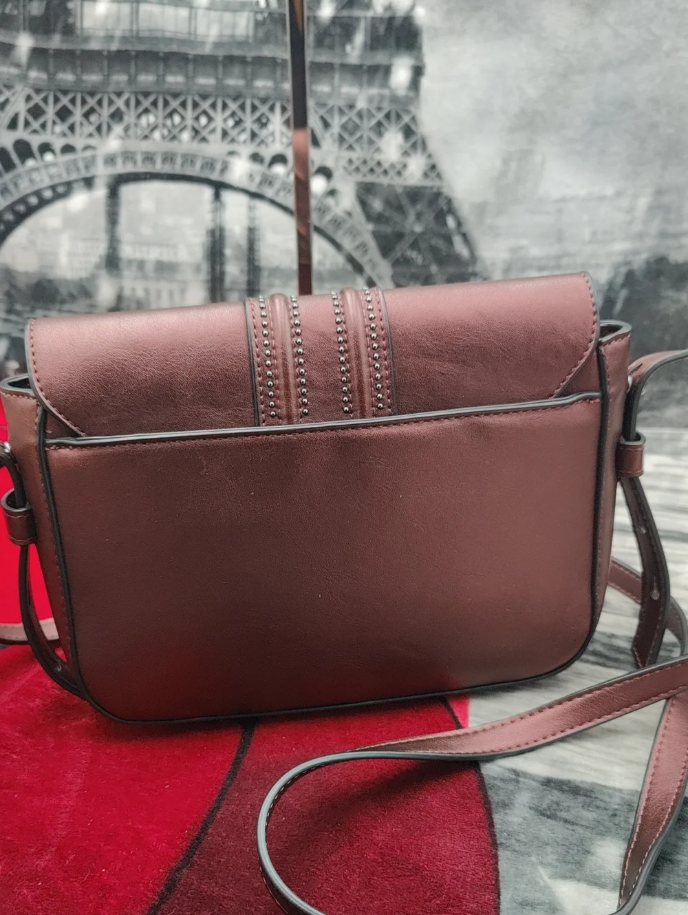 Inc International Concepts Marney Metallic Madeira Faux Leather Bag